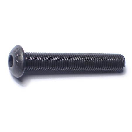 Midwest Fastener 5/16"-24 Socket Head Cap Screw, Button, Plain Steel, 2 in Length, 4 PK 79572